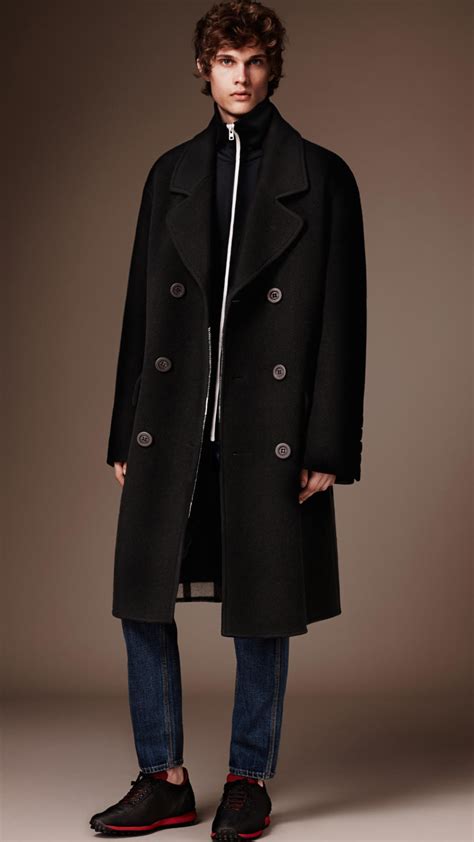 men's burberry coats|burberry men's wool overcoat.